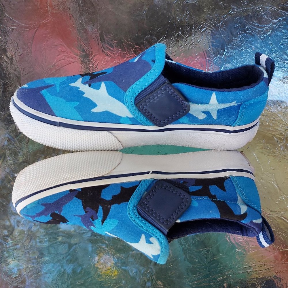 Kids Skecher Canvas Slip-On Camo Shoes - Picture 5 of 8